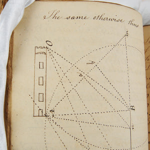 Bonnycastle, John | A student’s manuscript of mathematical problems from A Treatise on Plane and Spherical Trigonometry.