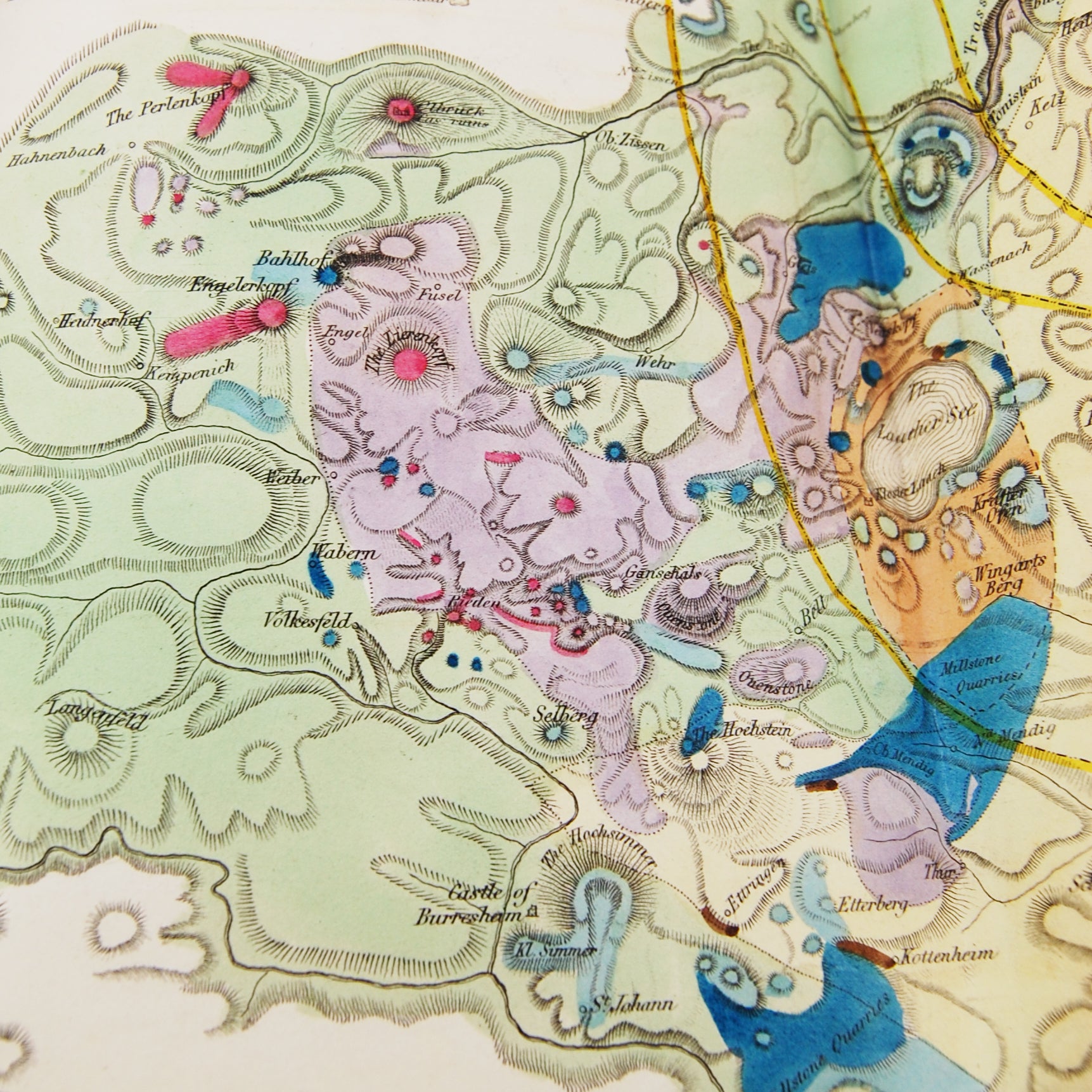 Extinct Volcano Map The Extinct Volcanoes of the Rhine Valley: An Early Geological Account ...