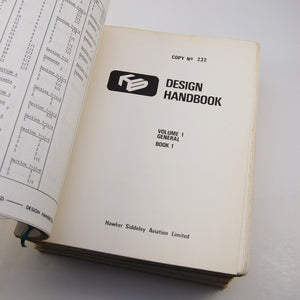 Hawker Siddeley Aviation Ltd. | Design Handbook Volume I General [&] A.300B Supplement