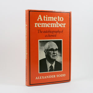 (Brenner, Sydney) Todd, Alexander | A Time to Remember. The Autobiography of a Chemist