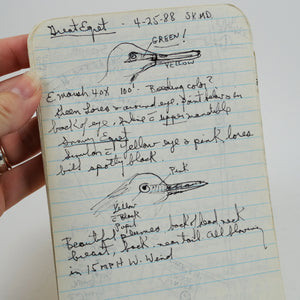 Boltson, Howard | 19 Meticulous Birding Notebooks kept during the 1980s and early 1990s.
